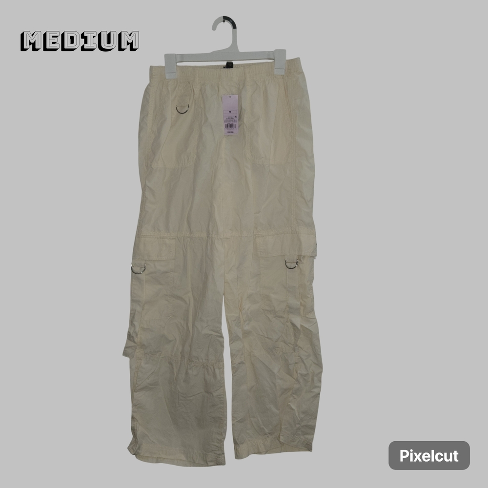 Men's Cream Cargo Pants